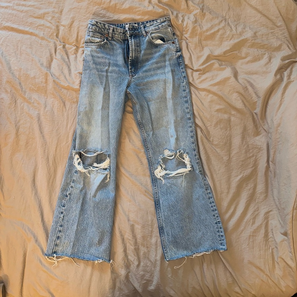 Madewell Cropped Straight Leg Jeans